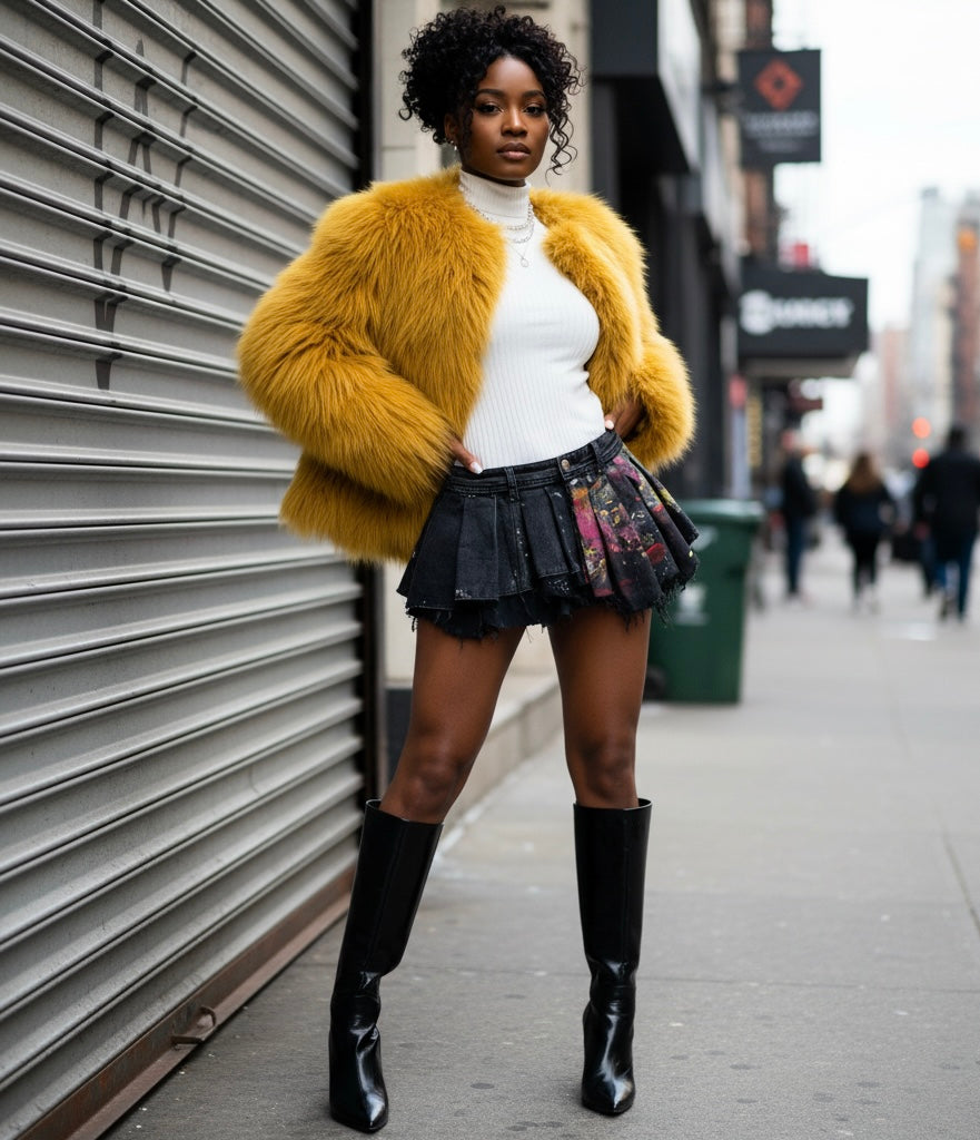 Dope Painter Mini Skirt